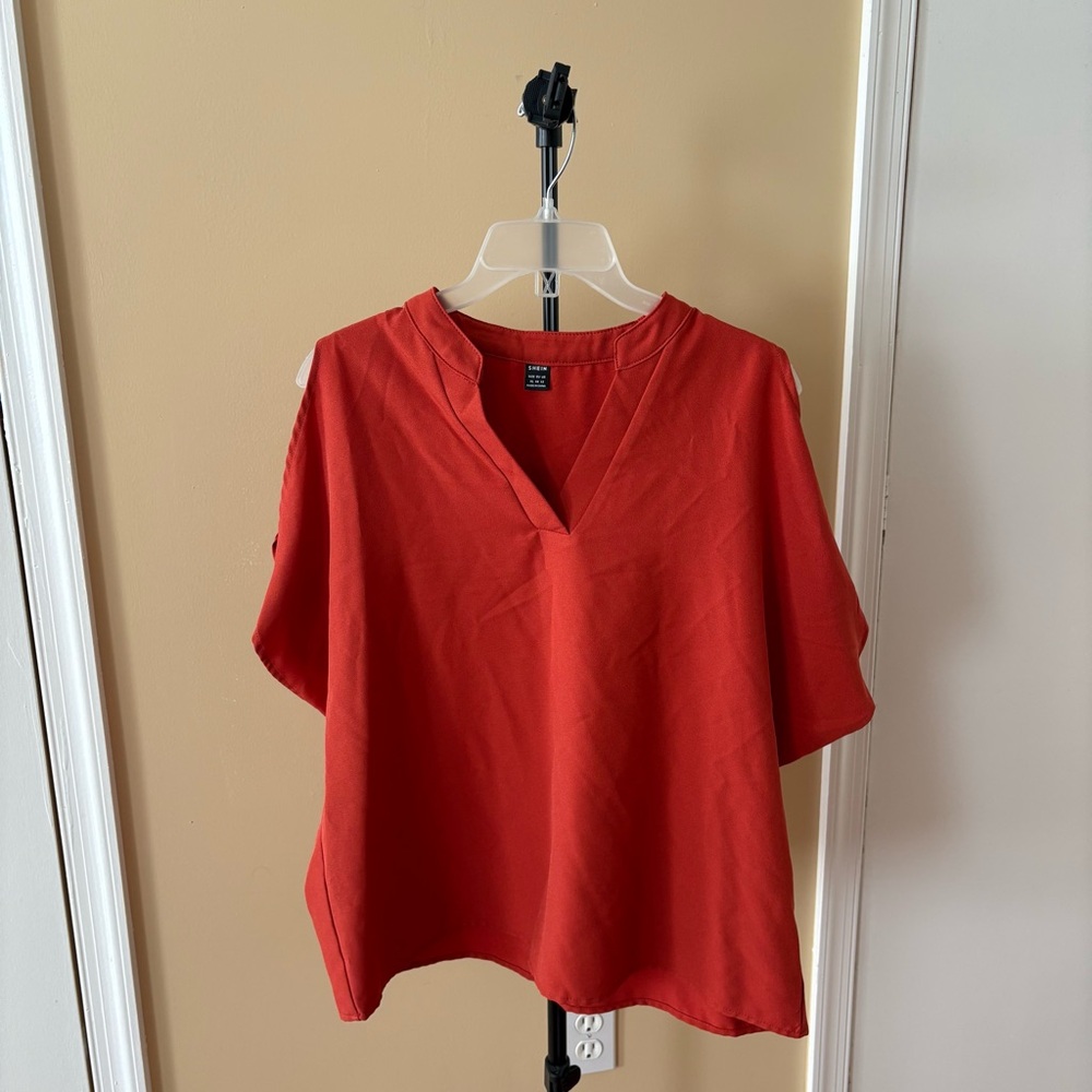 Rust Coldshoulder Blouse - image 6